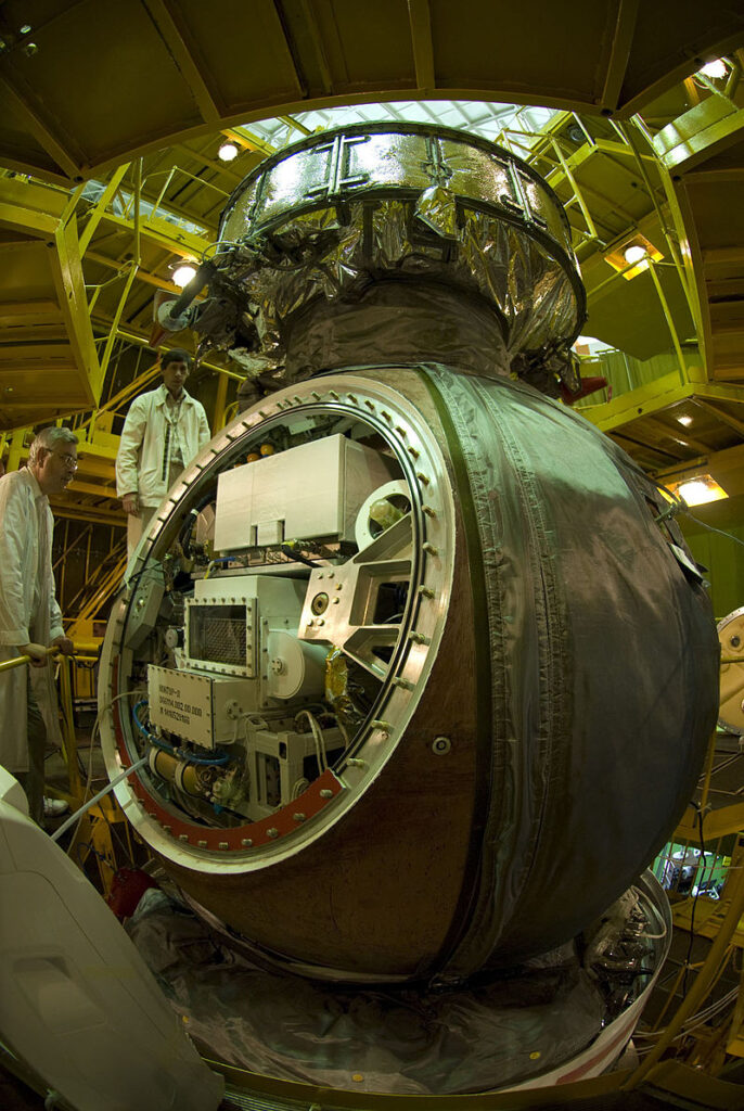 La capsula Foton-M3, nel settembre del 2007 ha trascorso 12 giorni in orbita attorno alla terra.